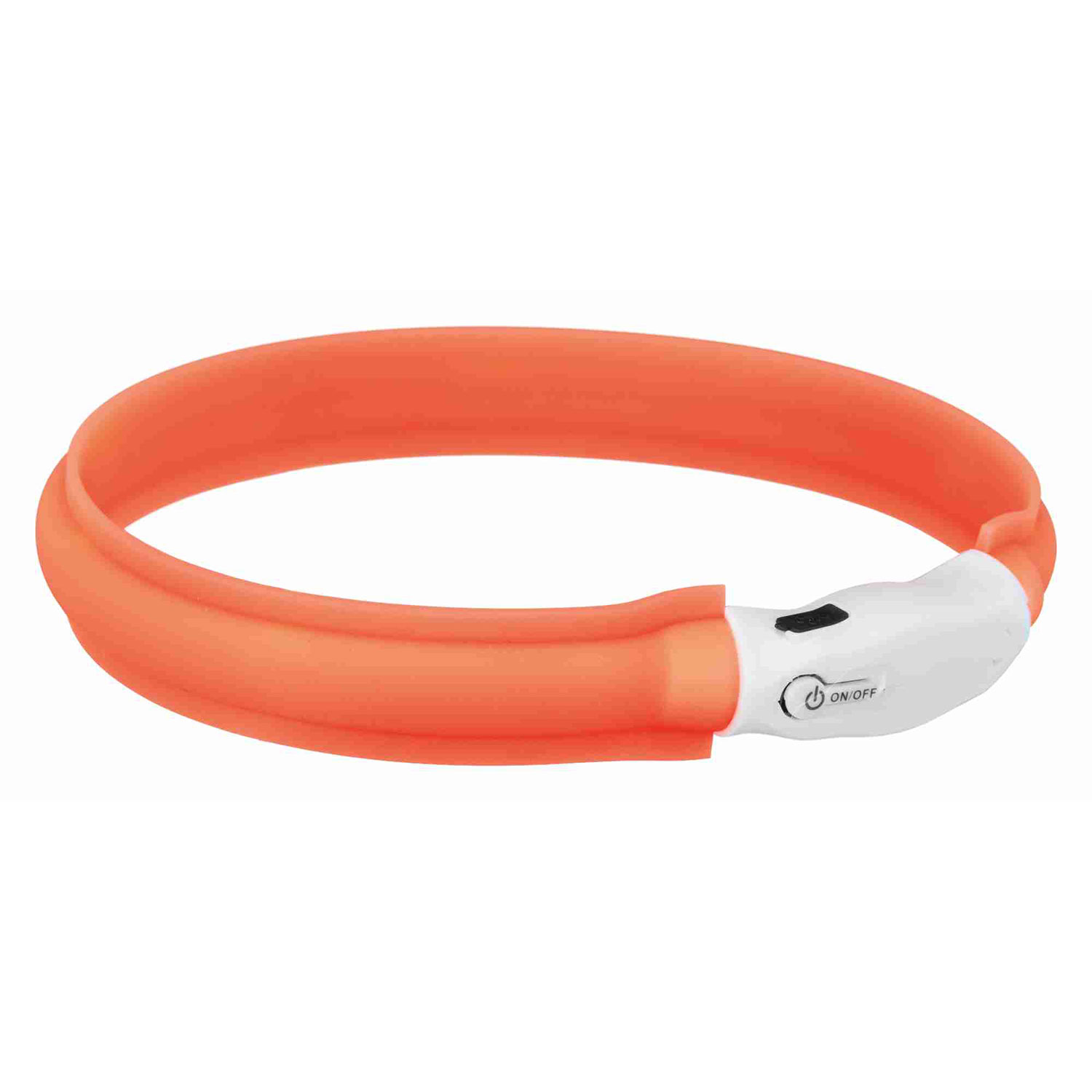 Banda con Luz USB, L-XL: 70 cm/30 mm, Naranja